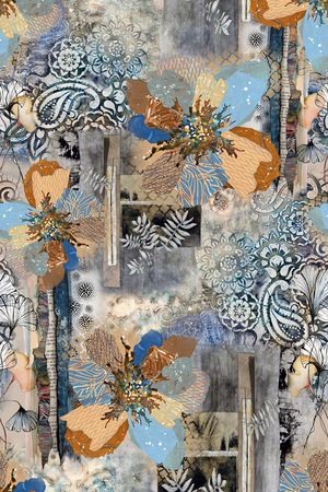 古典花纹印花华亿平台图片