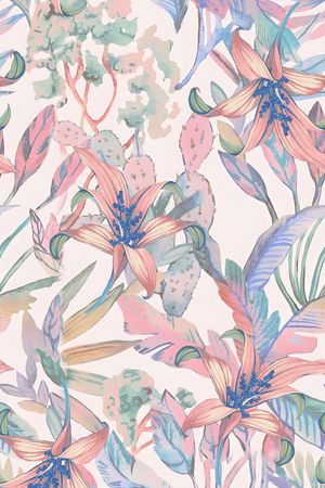 绿植树叶印花华亿平台图片