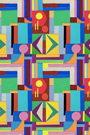 几何印花华亿平台图片