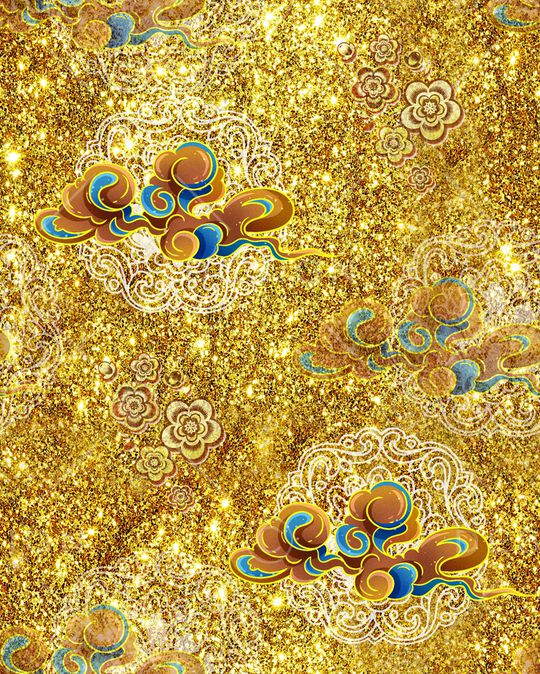 中国风印花华亿平台图片