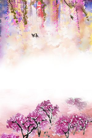 水彩印花华亿平台图片