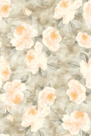 水彩花卉印花华亿平台图片