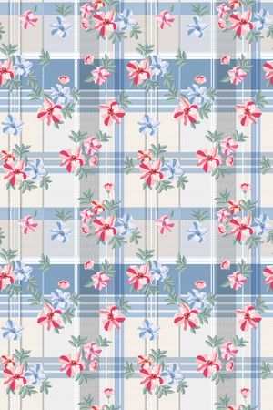 格子印花华亿平台图片