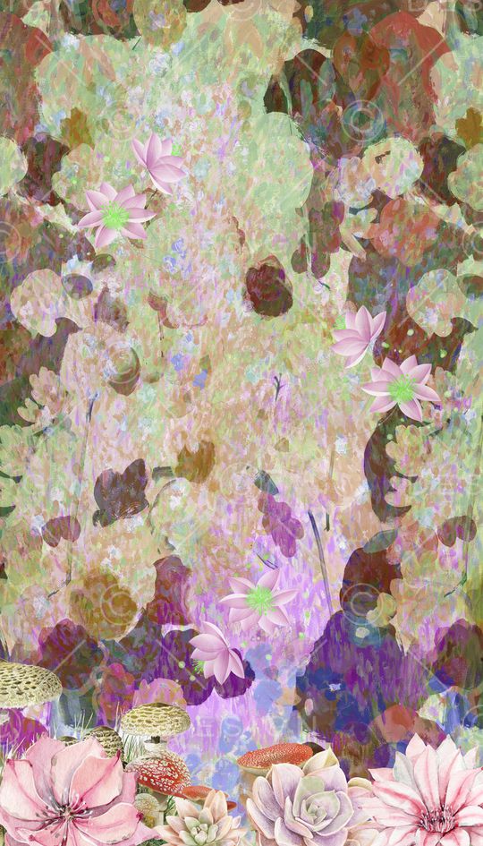 植物印花华亿平台图片