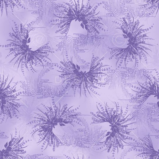 薰衣草印花华亿平台图片