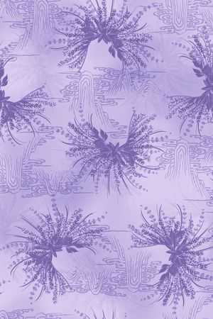 薰衣草印花华亿平台图片