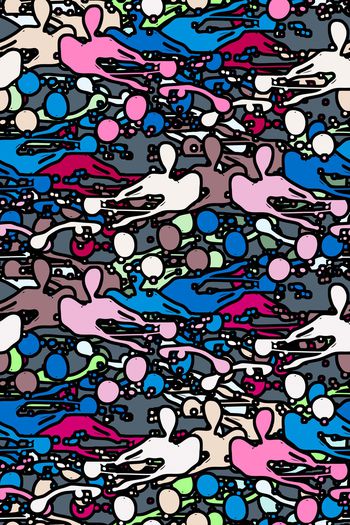 涂鸦印花华亿平台图片