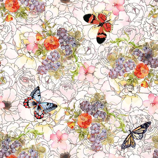 花卉印花华亿平台图片