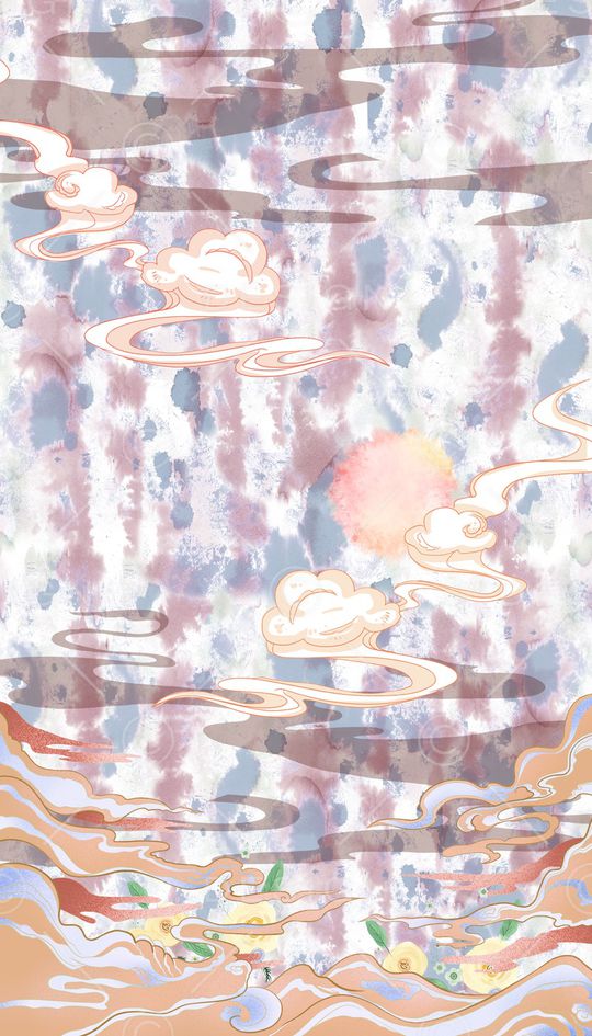 晕染肌理印花华亿平台图片