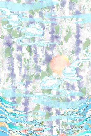 晕染肌理印花华亿平台图片