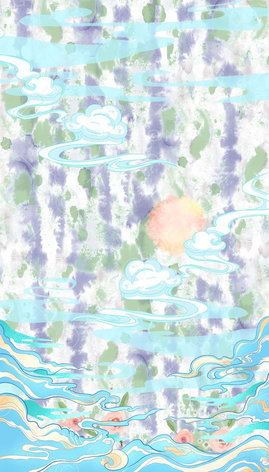 晕染肌理印花华亿平台图片