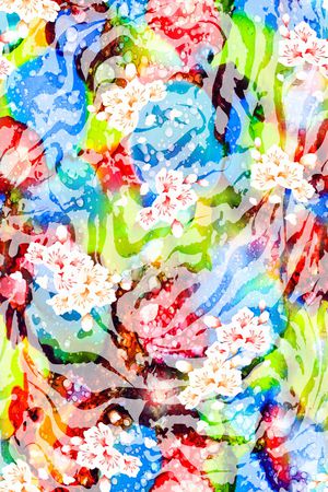 抽象印花华亿平台图片