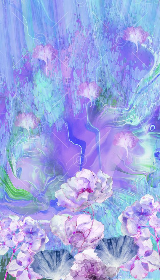 晕染肌理印花华亿平台图片