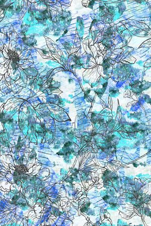 晕染肌理印花华亿平台图片