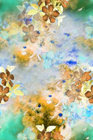 晕染肌理印花华亿平台图片