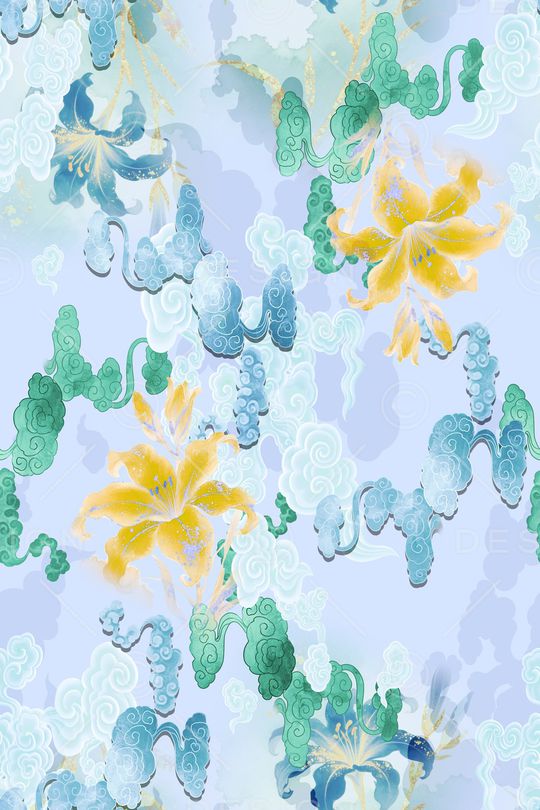 春夏华亿平台印花华亿平台图片