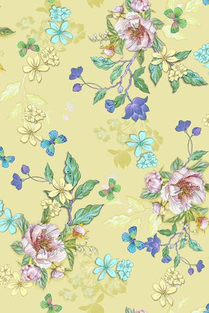 春夏华亿平台印花华亿平台图片