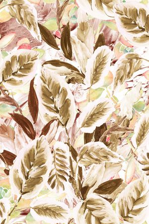 绿植树叶印花华亿平台图片