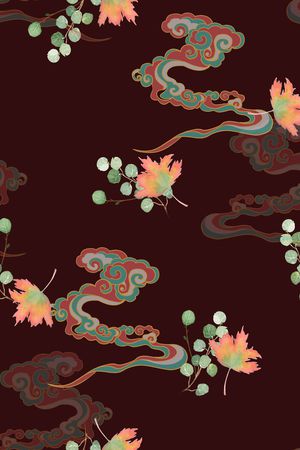 中国风印花华亿平台图片