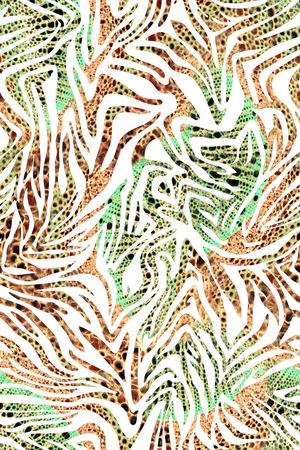 斑马纹印花华亿平台图片