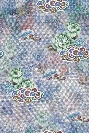 晕染肌理印花华亿平台图片