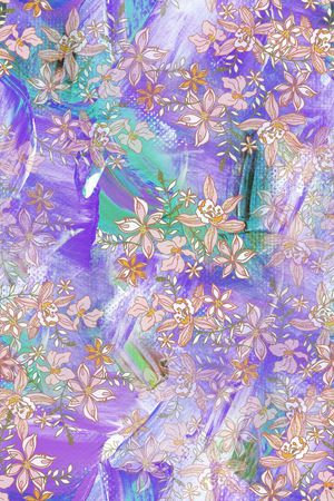 晕染肌理印花华亿平台图片