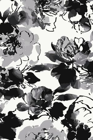 水墨风印花华亿平台图片