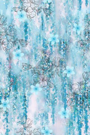 晕染肌理印花华亿平台图片