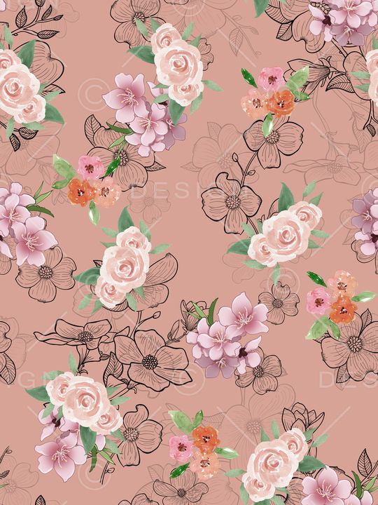 小碎花印花华亿平台图片