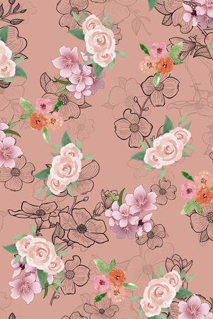 小碎花印花华亿平台图片