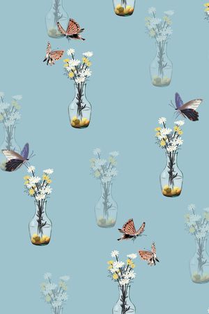 小清新印花华亿平台图片