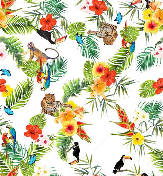 热带华亿平台印花华亿平台图片