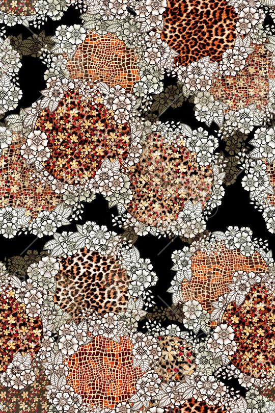 豹纹印花华亿平台图片