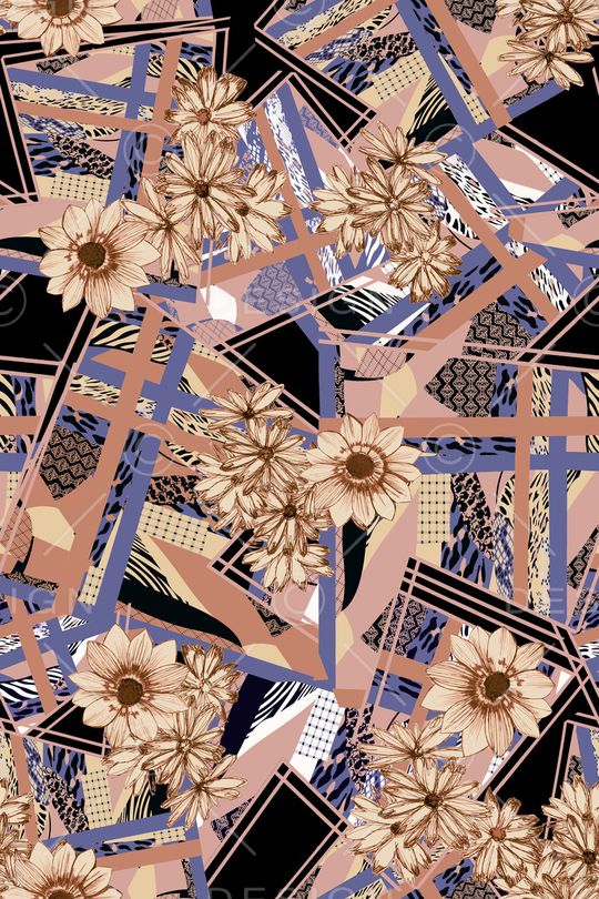 菊花印花华亿平台图片