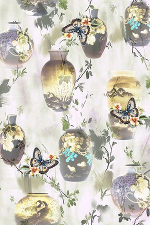 中国风印花华亿平台图片