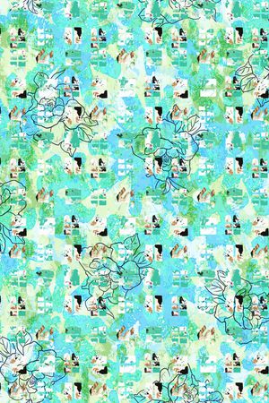 晕染肌理印花华亿平台图片