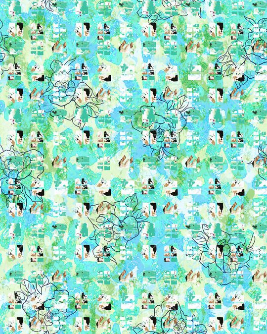 晕染肌理印花华亿平台图片