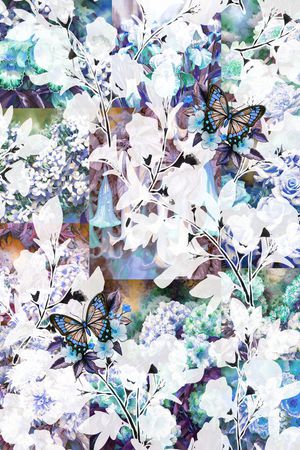 照片花卉印花华亿平台图片