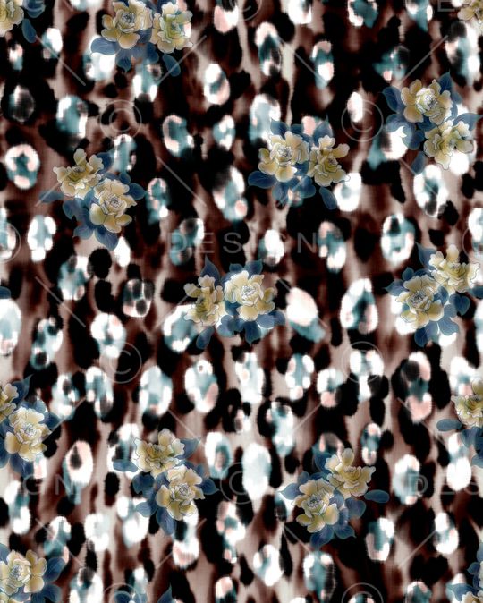 豹纹印花华亿平台图片