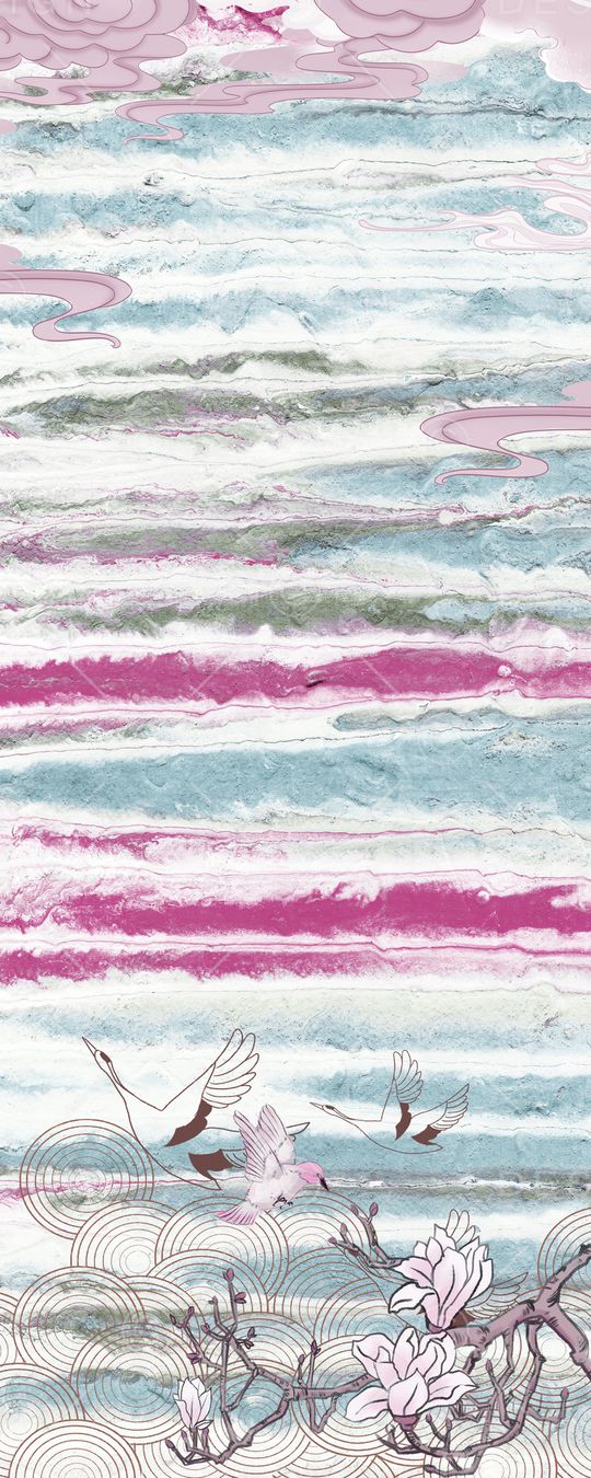 晕染肌理印花华亿平台图片