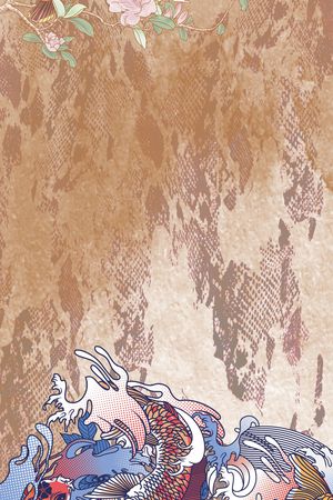 动物纹印花华亿平台图片