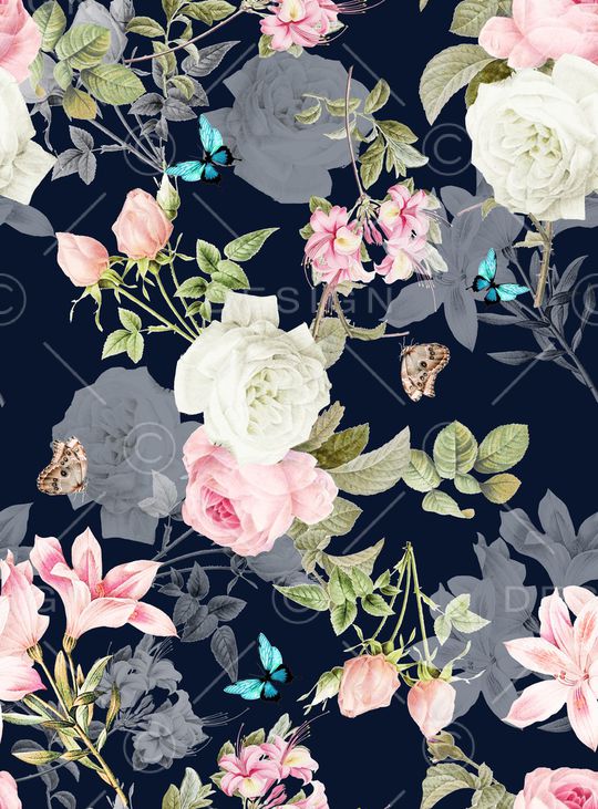 蝴蝶印花华亿平台图片