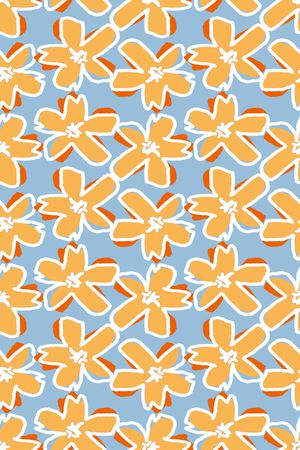 清爽底花卉印花华亿平台图片