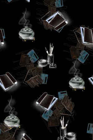 水墨风印花华亿平台图片