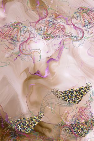 晕染肌理印花华亿平台图片