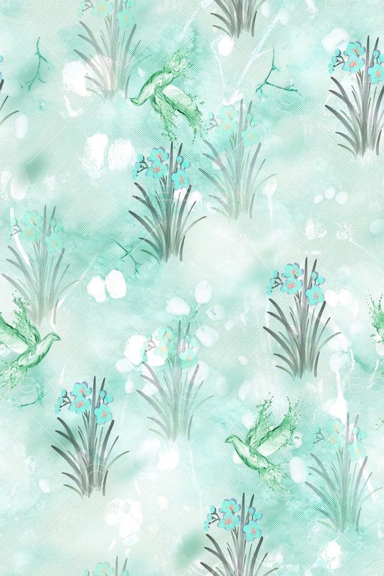 晕染肌理印花华亿平台图片