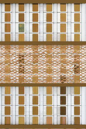 彩色几何印花华亿平台图片