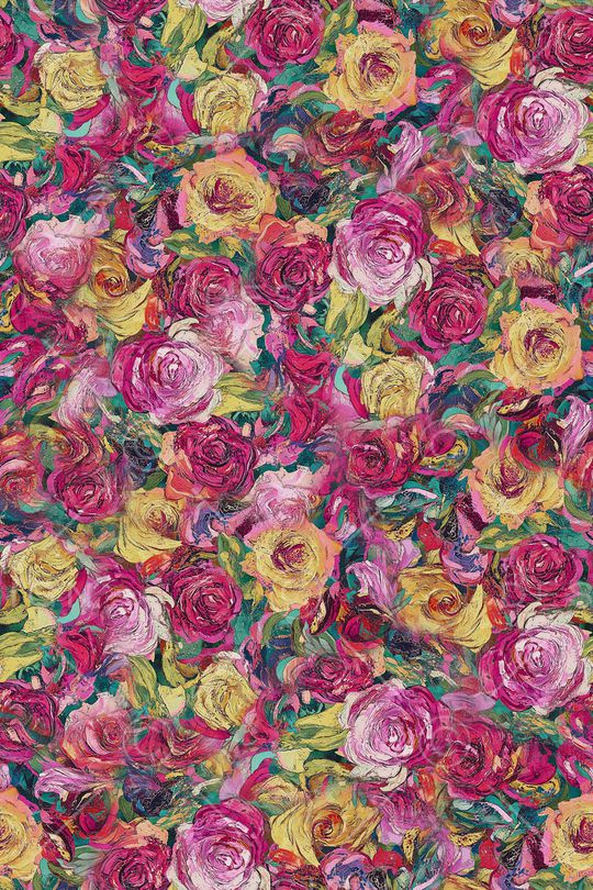 满版散花印花华亿平台图片