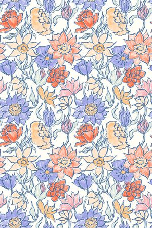 小清新印花华亿平台图片