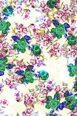 花卉印花华亿平台图片